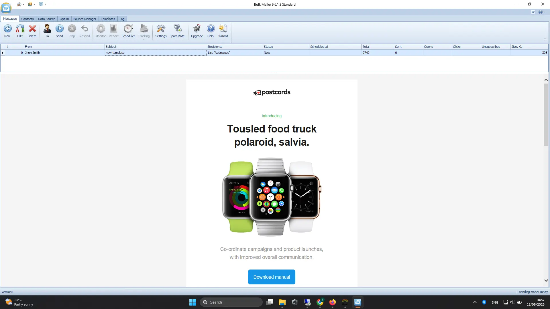 Bulk Email Sender screenshot